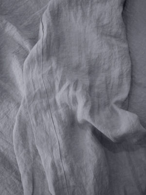 Linen sheet in gray